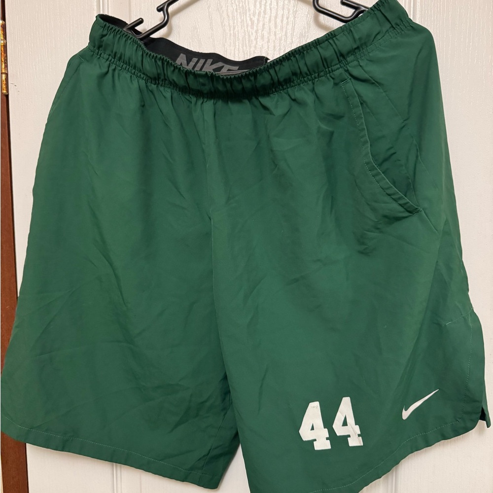 Nike Men's Green Vintage Athletic Shorts